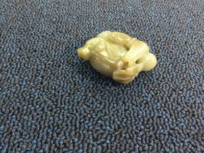 Lot 446 - CHINESE JADE CARVING