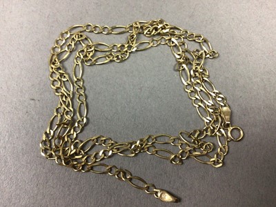 Lot 642 - TWO NINE CARAT GOLD CHAINS