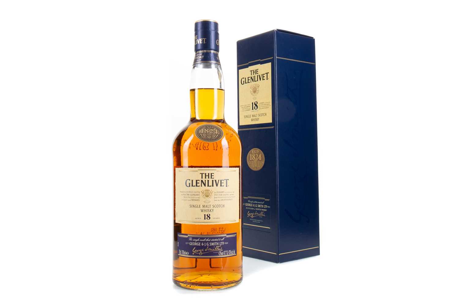 Lot 60 - GLENLIVET 18 YEAR OLD
