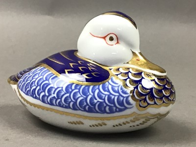 Lot 120A - TWO ROYAL CROWN DERBY DUCK PAPERWEIGHTS