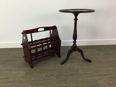 Lot 482 - MAHOGANY MAGAZINE RACK