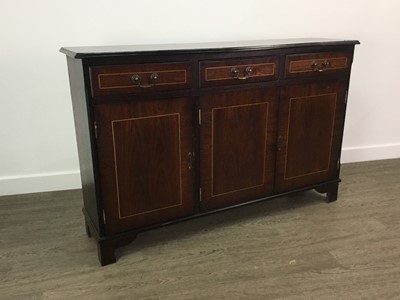 Lot 633 - REPRODUCTION INLAID MAHOGANY SIDEBOARD