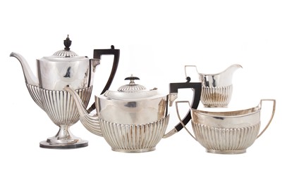 Lot 133 - SILVER FOUR PIECE TEA AND COFFEE SERVICE