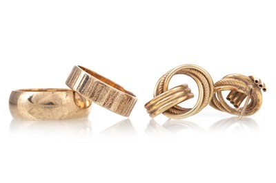 Lot 420 - TWO GOLD WEDDING BANDS