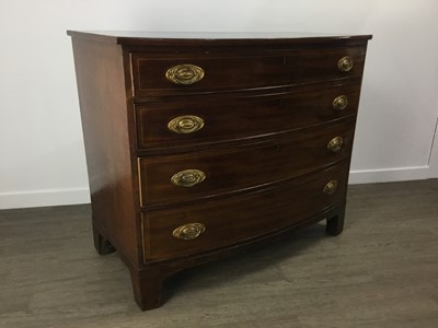 Lot 323A - MAHOGANY BOW FRONTED CHEST