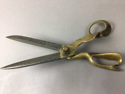 Lot 40 - T. WILKINSON & SON OF SHEFFIELD, LARGE PAIR OF TAILOR'S SCISSORS