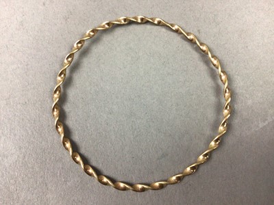 Lot 80 - GOLD BANGLE