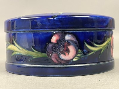 Lot 25 - MOORCROFT LIDDED JAR