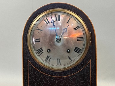 Lot 134 - MAHOGANY MANTEL CLOCK