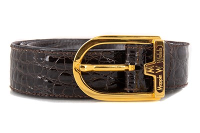 Lot 156 - CROCODILE SKIN BELT