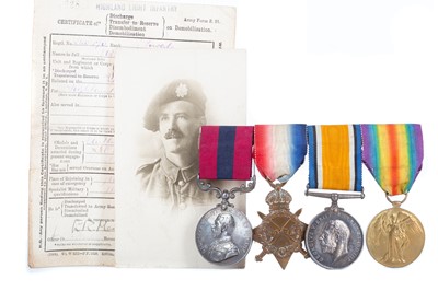 Lot 5 - DISTINGUISHED CONDUCT MEDAL GROUP AWARDED TO PTE. JAMES MCRAE