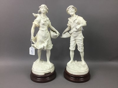 Lot 123 - PAIR OF VICTORIAN SPELTER FIGURES