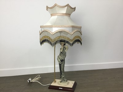 Lot 124 - PAIR OF ITALIAN RESIN FIGURE LAMPS