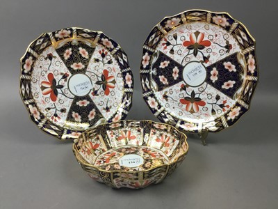 Lot 154 - PAIR OF ROYAL CROWN DERBY CIRCULAR DISHES