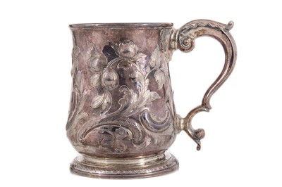 Lot 157 - GEORGE II SILVER BEER MUG