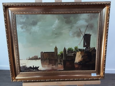 Lot 412 - J KIRK,  AN OIL AFTER VAN GOYEN