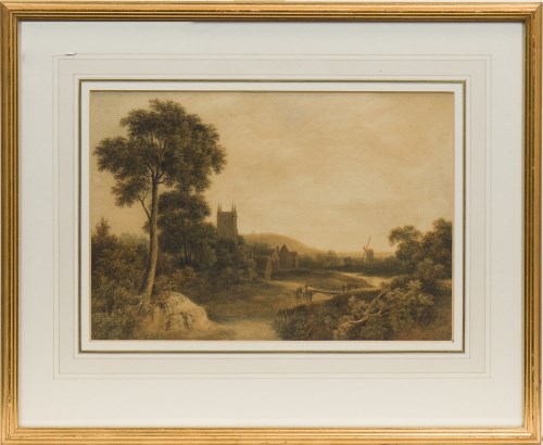 Lot 1391 - JOHN GLOVER (AUSTRALIAN 1767 - 1849), VIEW OF...