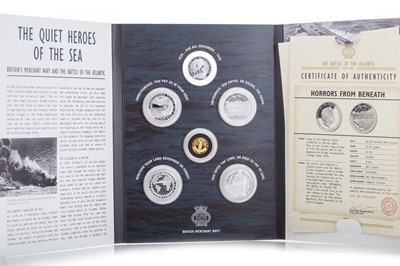 Lot 18 - THE BATTLE OF THE ATLANTIC FIVE COIN SET