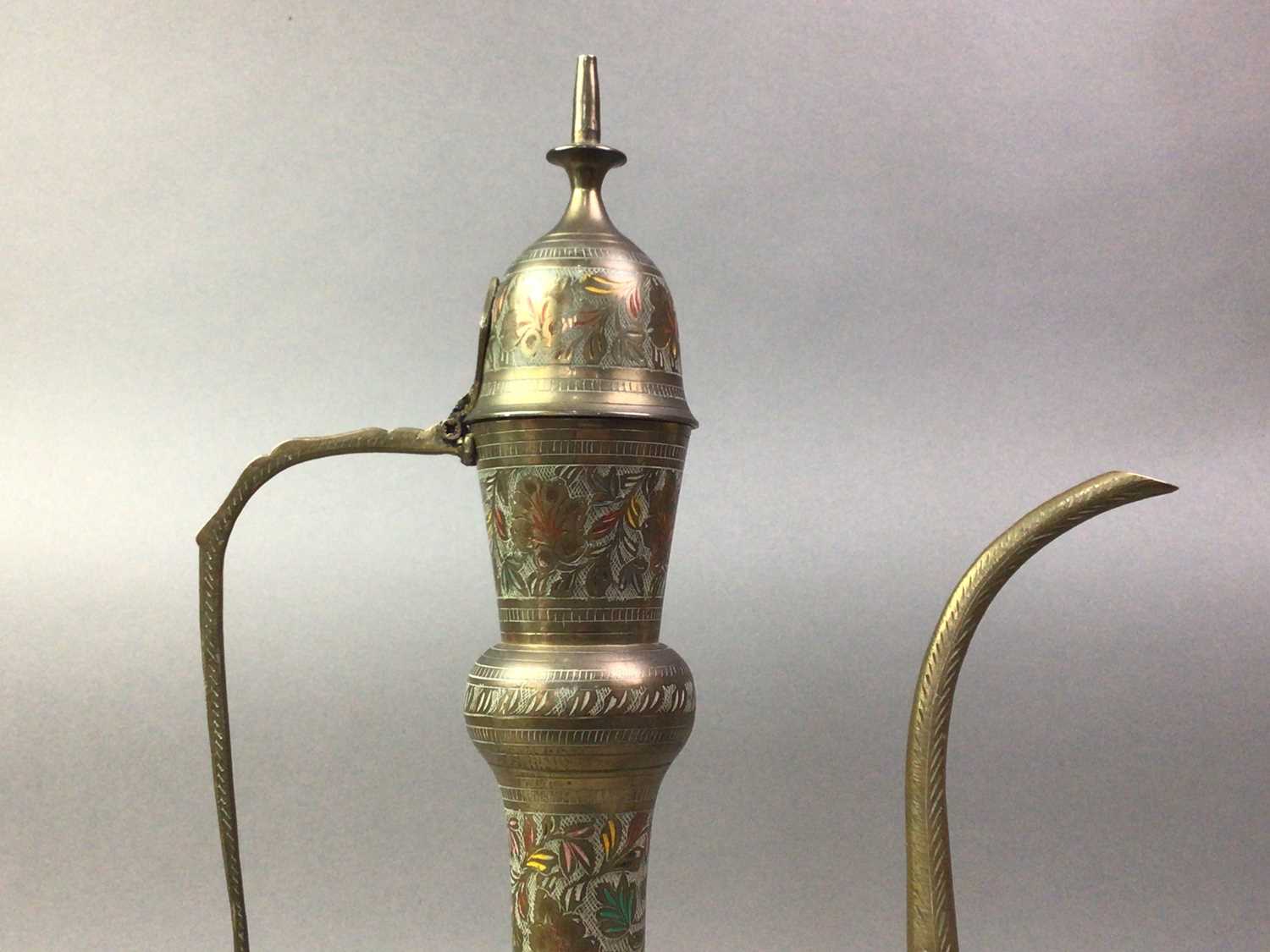 Lot 89 - INDO-PERSIAN BRASS TRUMPET VASE