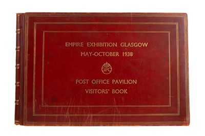 Lot 845 - GLASGOW EMPIRE EXHIBITION, POST OFFICE PAVILION VISITORS' BOOK