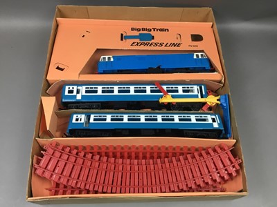 Lot 206 - BIG BIG TRAIN EXPRESS SET BY TRI-ANG