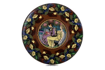 Lot 539 - FREDERICK RHEAD (BRITISH, 1880–1942) FOR WILEMAN & CO, FOLEY POTTERY 'INTARSIO' CHARGER