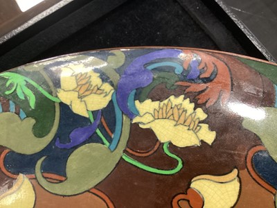 Lot 539 - FREDERICK RHEAD (BRITISH, 1880–1942) FOR WILEMAN & CO, FOLEY POTTERY 'INTARSIO' CHARGER