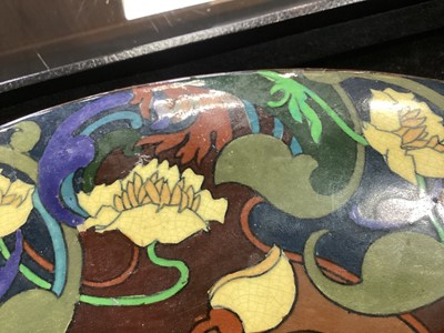 Lot 539 - FREDERICK RHEAD (BRITISH, 1880–1942) FOR WILEMAN & CO, FOLEY POTTERY 'INTARSIO' CHARGER