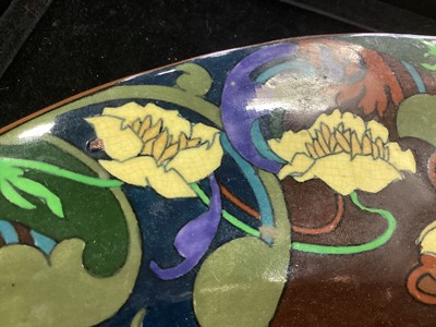 Lot 539 - FREDERICK RHEAD (BRITISH, 1880–1942) FOR WILEMAN & CO, FOLEY POTTERY 'INTARSIO' CHARGER