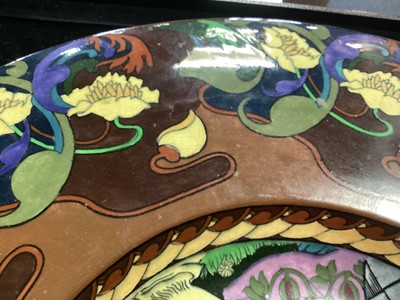 Lot 539 - FREDERICK RHEAD (BRITISH, 1880–1942) FOR WILEMAN & CO, FOLEY POTTERY 'INTARSIO' CHARGER