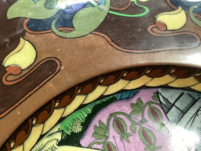 Lot 539 - FREDERICK RHEAD (BRITISH, 1880–1942) FOR WILEMAN & CO, FOLEY POTTERY 'INTARSIO' CHARGER