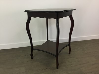 Lot 234 - TEAK NEST OF THREE TABLES