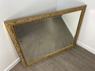 Lot 254 - MODERN GILT FRAMED WALL MIRROR