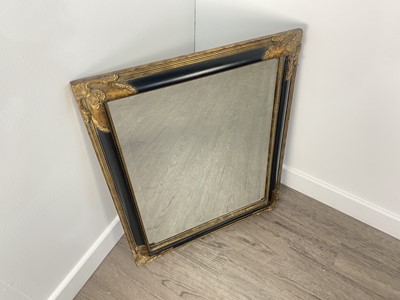 Lot 255 - MODERN BEVELLED WALL MIRROR