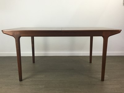 Lot 536 - TOM ROBERTSON FOR MCINTOSH OF KIRKCALDY, TEAK EXTENDING DINING TABLE AND FIVE CHAIRS