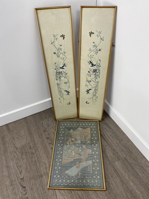 Lot 315 - CHINESE SILK EMBROIDERY