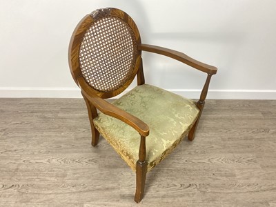 Lot 318 - WALNUT CHAIR