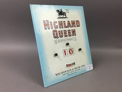 Lot 357 - HIGHLAND QUEEN SCOTCH WHISKY CALENDAR