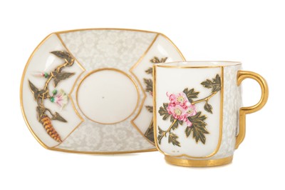 Lot 538 - ROYAL WORCESTER, AESTHETIC CABINET CUP & SAUCER
