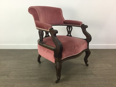 Lot 344 - MAHOGANY TUB CHAIR