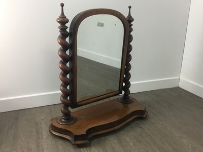 Lot 346 - TWO MAHOGANY DRESSING MIRRORS