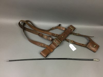 Lot 478 - SAM BROWN-TYPE LEATHER BELT