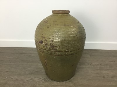 Lot 1091A - CHINESE STONEWARE STORAGE JAR