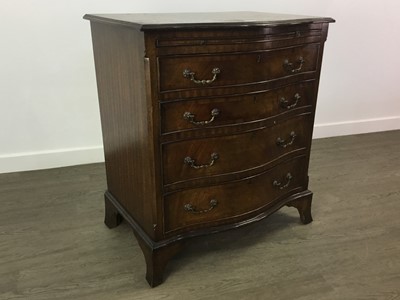 Lot 382 - REPRODUCTION WALNUT CHEST OF DRAWERS