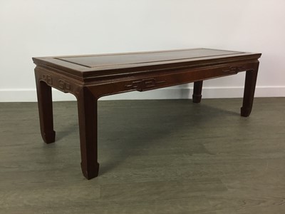 Lot 387 - MODERN CHINESE HARDWOOD COFFEE TABLE