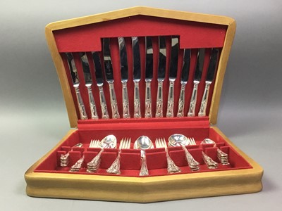 Lot 500 - TWO CANTEENS OF PLATED CUTLERY