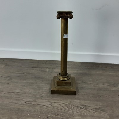 Lot 543 - BRASS CORINTHIAN COLUMN