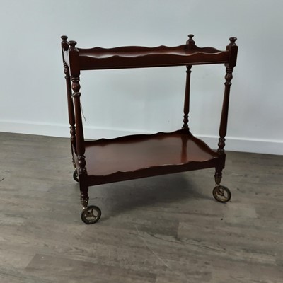 Lot 550 - MAHOGANY TROLLEY