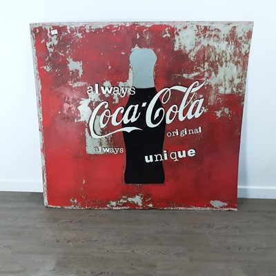 Lot 560 - COCA-COLA METAL ADVERTISING SIGN