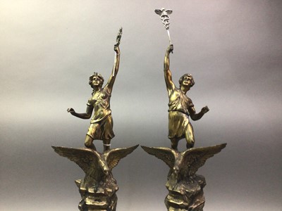 Lot 602 - TWO SPELTER FIGURES